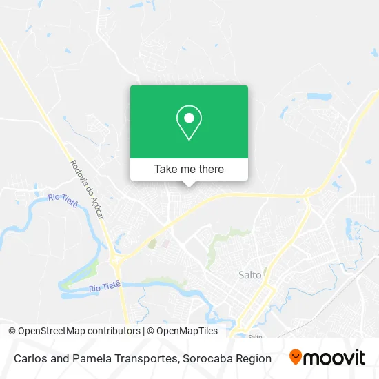 Carlos and Pamela Transportes map