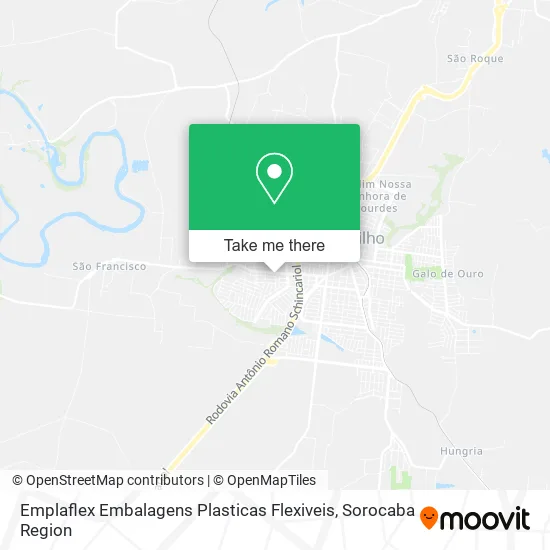 Emplaflex Embalagens Plasticas Flexiveis map