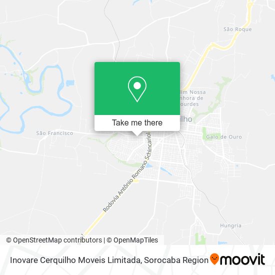 Inovare Cerquilho Moveis Limitada map