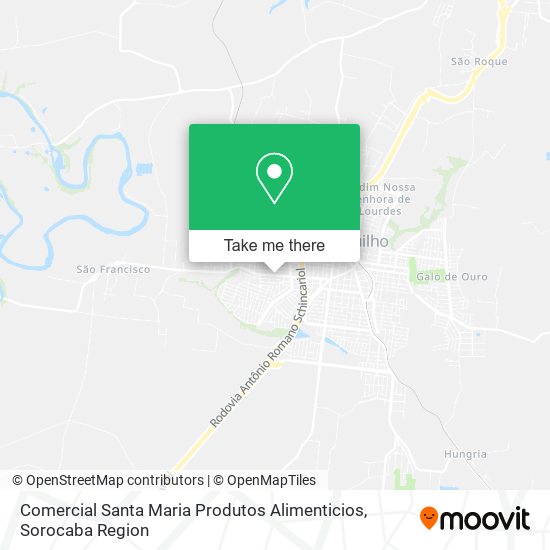 Comercial Santa Maria Produtos Alimenticios map