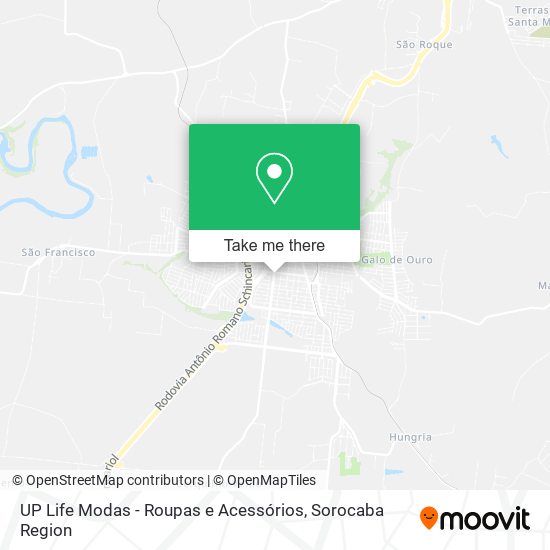 UP Life Modas - Roupas e Acessórios map