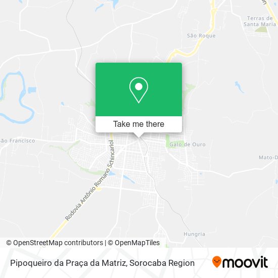 Mapa Pipoqueiro da Praça da Matriz