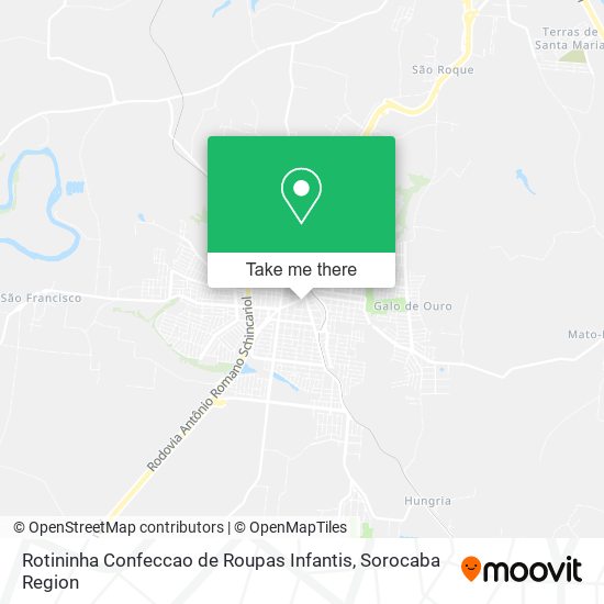 Rotininha Confeccao de Roupas Infantis map