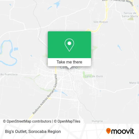 Big's Outlet map