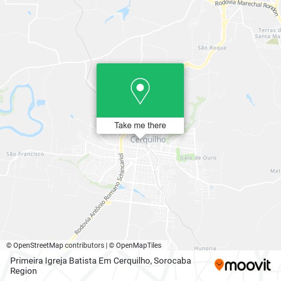 Primeira Igreja Batista Em Cerquilho map