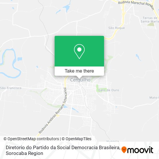 Mapa Diretorio do Partido da Social Democracia Brasileira