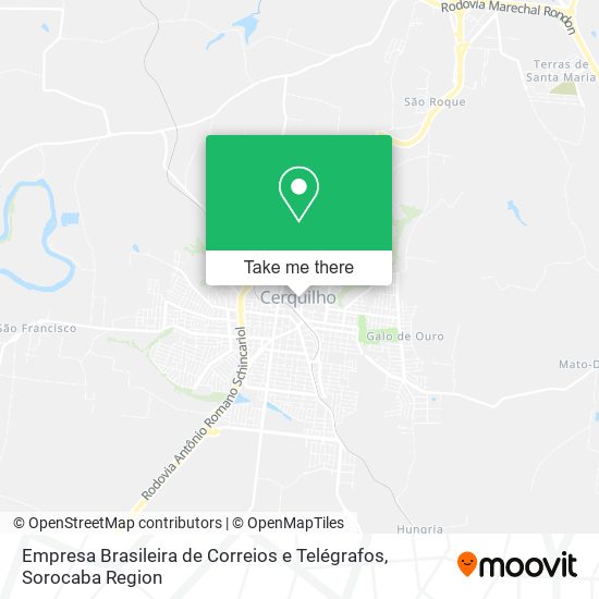 Mapa Empresa Brasileira de Correios e Telégrafos