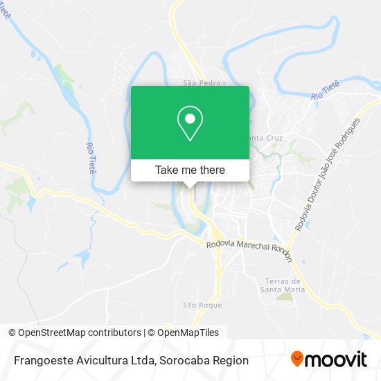 Mapa Frangoeste Avicultura Ltda