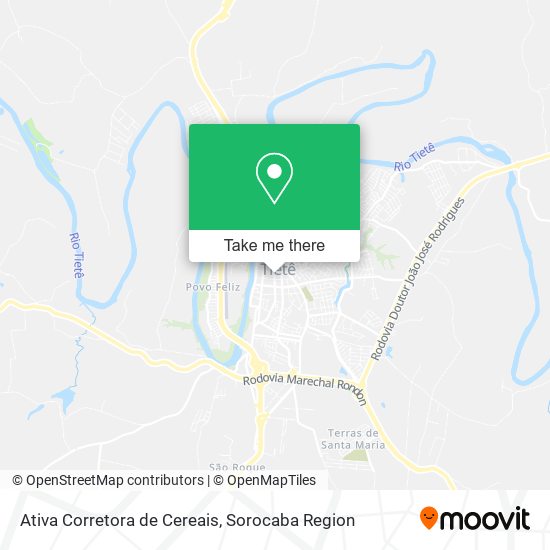 Ativa Corretora de Cereais map