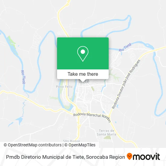 Pmdb Diretorio Municipal de Tiete map