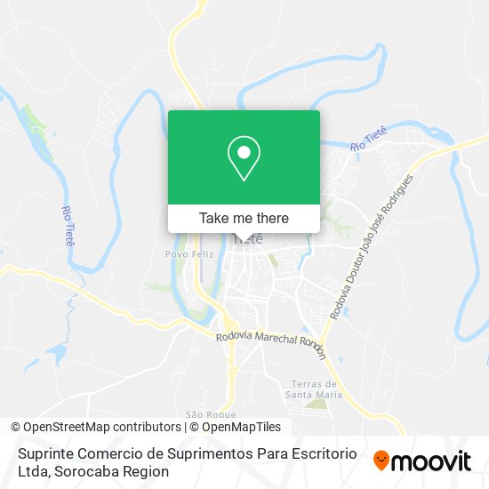 Suprinte Comercio de Suprimentos Para Escritorio Ltda map
