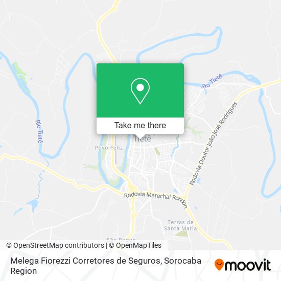 Mapa Melega Fiorezzi Corretores de Seguros