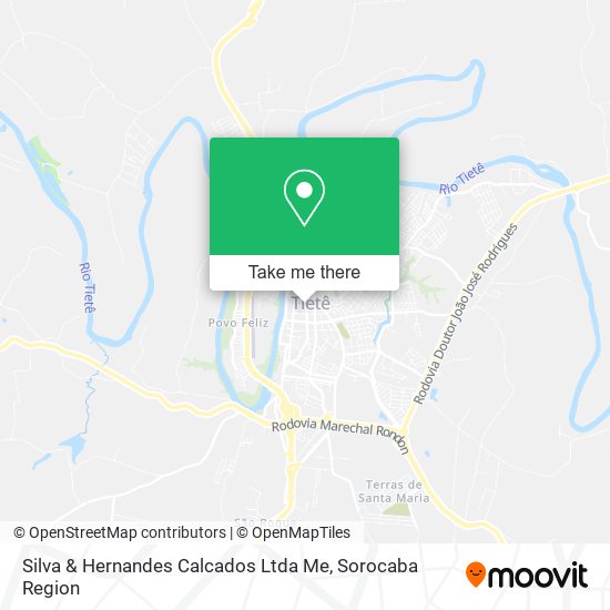 Mapa Silva & Hernandes Calcados Ltda Me