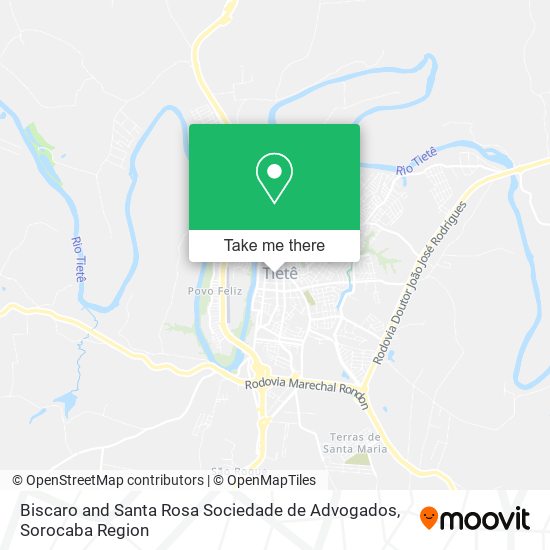 Biscaro and Santa Rosa Sociedade de Advogados map