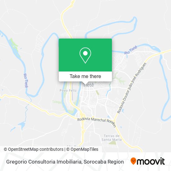 Mapa Gregorio Consultoria Imobiliaria