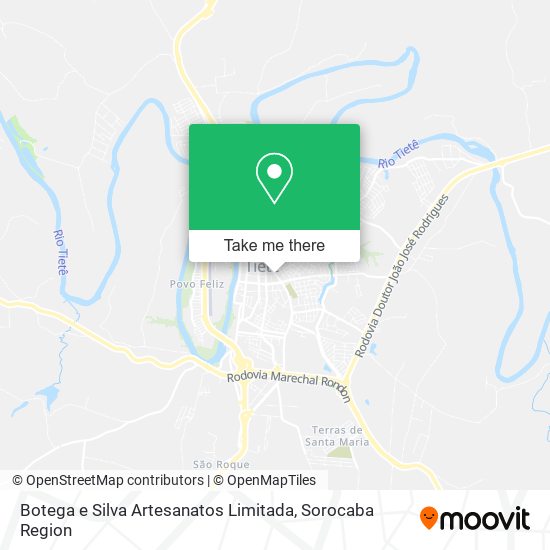 Mapa Botega e Silva Artesanatos Limitada