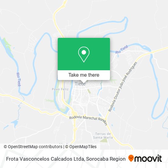 Mapa Frota Vasconcelos Calcados Ltda