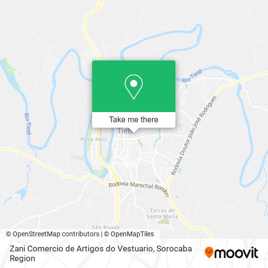 Zani Comercio de Artigos do Vestuario map