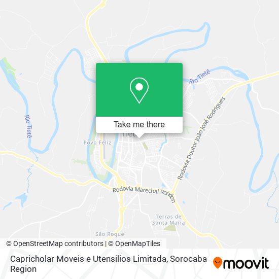 Mapa Capricholar Moveis e Utensilios Limitada