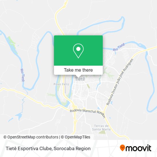 Tietê Esportiva Clube map