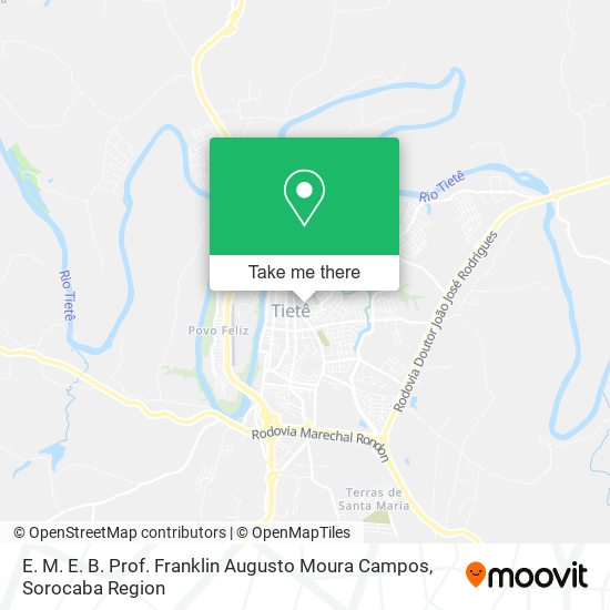 E. M. E. B. Prof. Franklin Augusto Moura Campos map