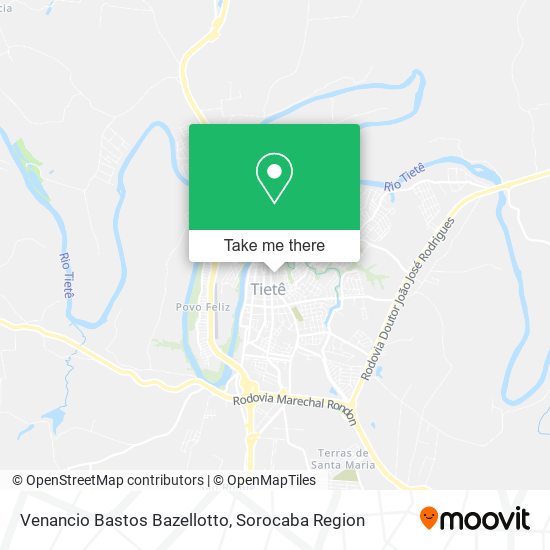 Venancio Bastos Bazellotto map