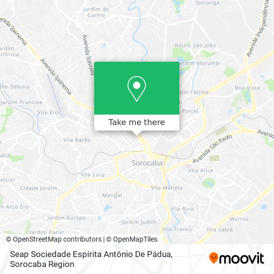 Seap Sociedade Espírita Antônio De Pádua map