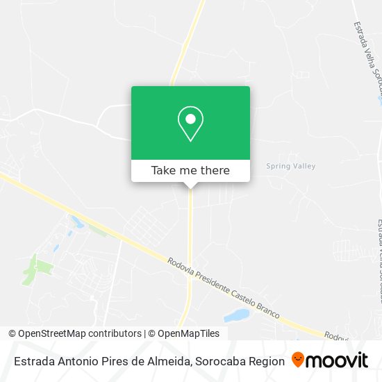 Mapa Estrada Antonio Pires de Almeida
