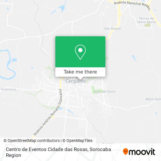 Centro de Eventos Cidade das Rosas map