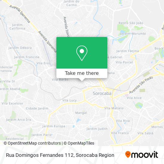 Rua Domingos Fernandes 112 map