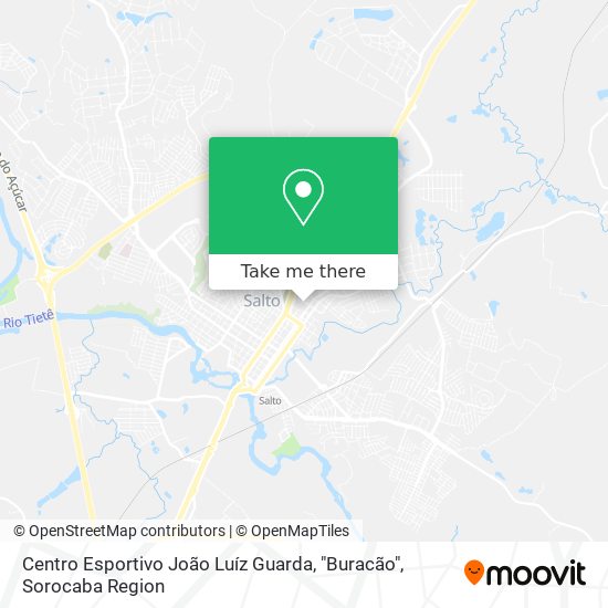 Centro Esportivo João Luíz Guarda, "Buracão" map