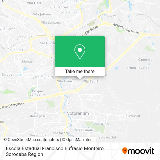 Escola Estadual Francisco Eufrásio Monteiro map