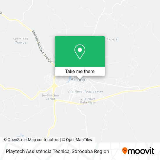 Mapa Playtech Assistência Técnica