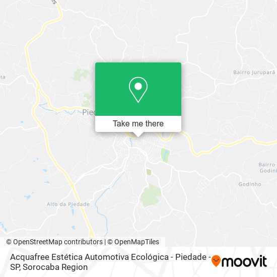 Acquafree Estética Automotiva Ecológica - Piedade - SP map