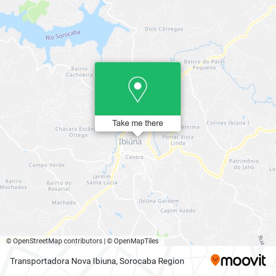 Mapa Transportadora Nova Ibiuna