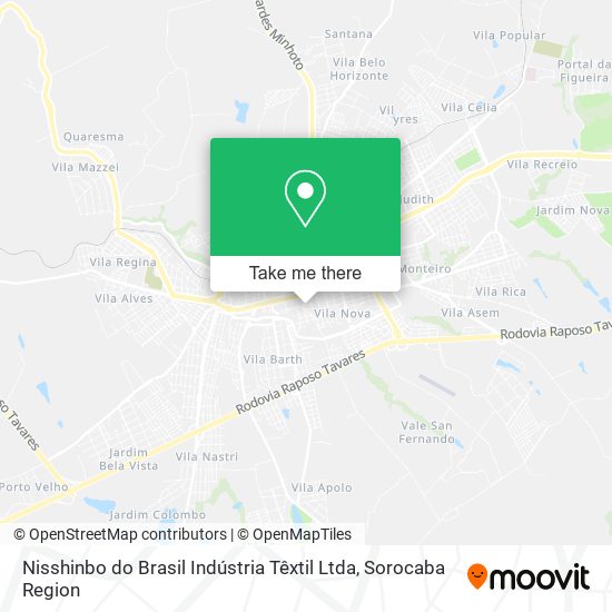 Nisshinbo do Brasil Indústria Têxtil Ltda map