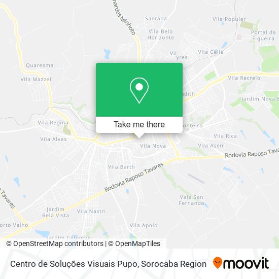 Centro de Soluções Visuais Pupo map