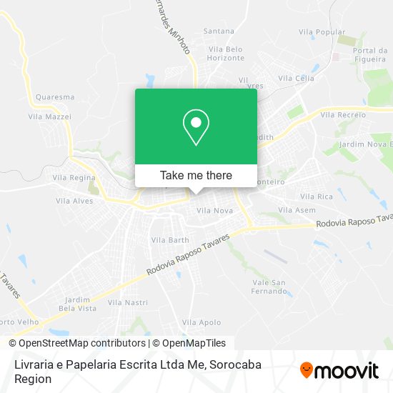 Mapa Livraria e Papelaria Escrita Ltda Me