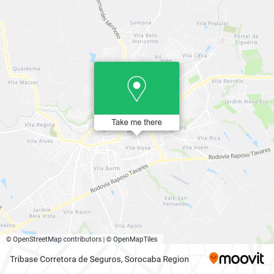 Mapa Tribase Corretora de Seguros