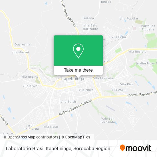 Laboratorio Brasil Itapetininga map