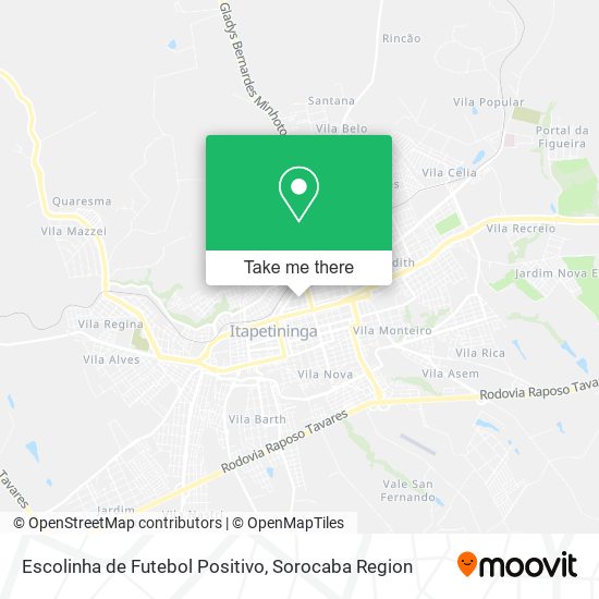 Escolinha de Futebol Positivo map