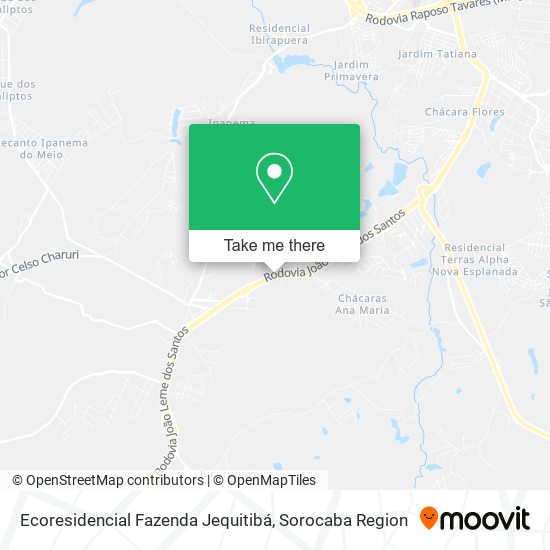 Ecoresidencial Fazenda Jequitibá map