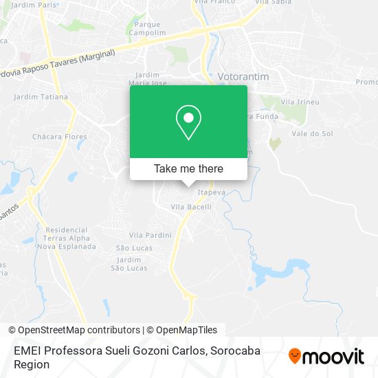 EMEI Professora Sueli Gozoni Carlos map