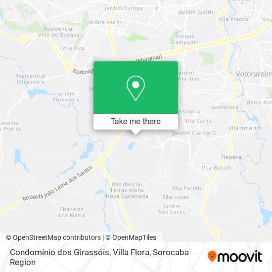 Condomínio dos Girassóis, Villa Flora map