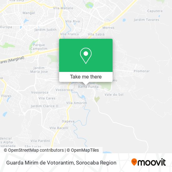 Guarda Mirim de Votorantim map