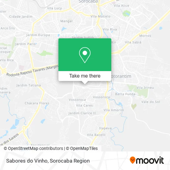 Sabores do Vinho map