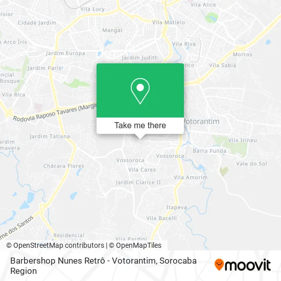 Barbershop Nunes Retrô - Votorantim map