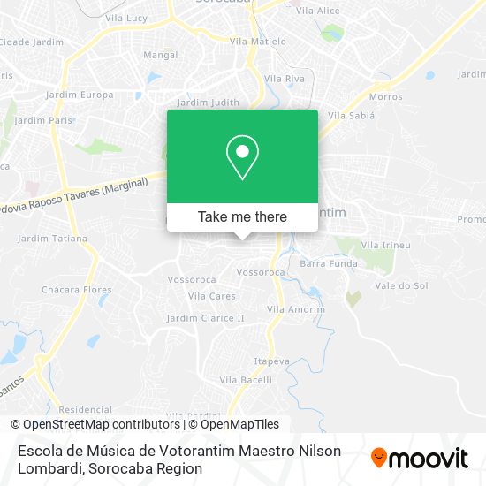 Escola de Música de Votorantim Maestro Nilson Lombardi map