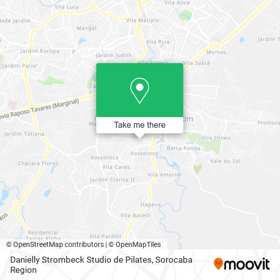 Danielly Strombeck Studio de Pilates map