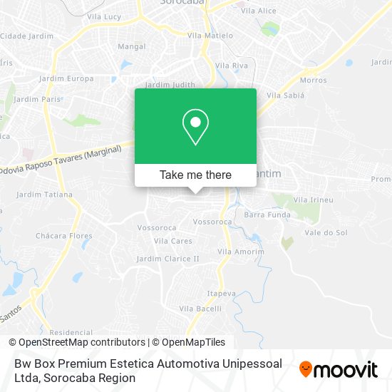 Bw Box Premium Estetica Automotiva Unipessoal Ltda map